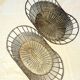 Two silver-plated baskets. Victorian style. Year 1960.