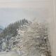 Tableau - Aquarelle paysage de neige Signée Janine Ramond
