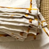10 serviettes de table brodées