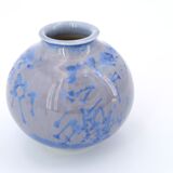 Signed ceramic vase with crystallization effect