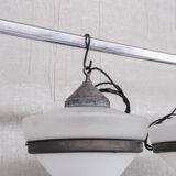 Pair of two tone french pendant lights