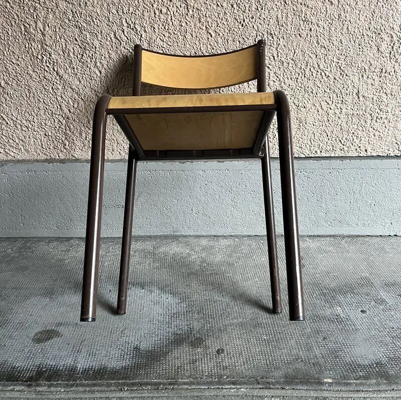 Chaise écolier vintage