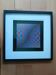 Idée Cadeau Noël : Sérigraphie Vasarely "Octogone" Encadrée (40x40cm)