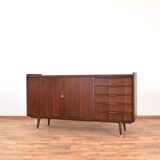 Mid-Century German Walnut Sideboard from Möbelhaus Alfred Hübner, 1960s.