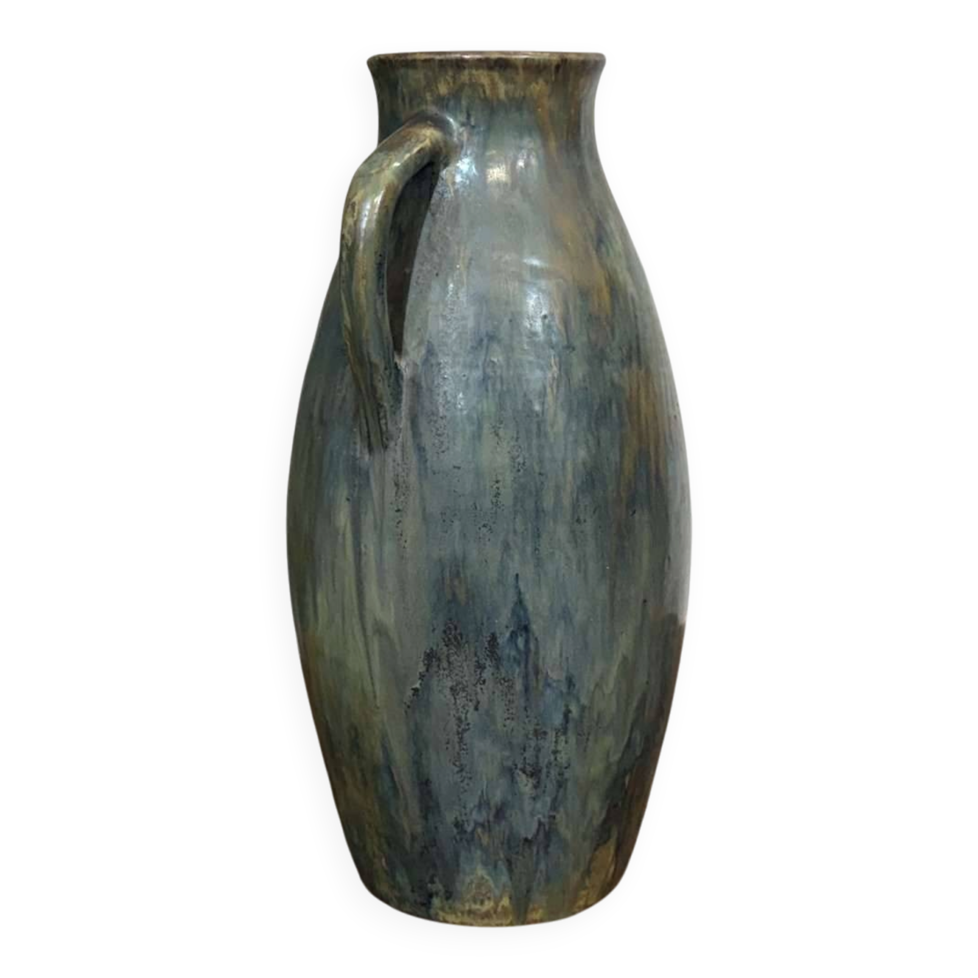 Large stoneware vase signed Léon Lempereur, work from the 1950s.