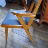Pair of grey bridge chairs