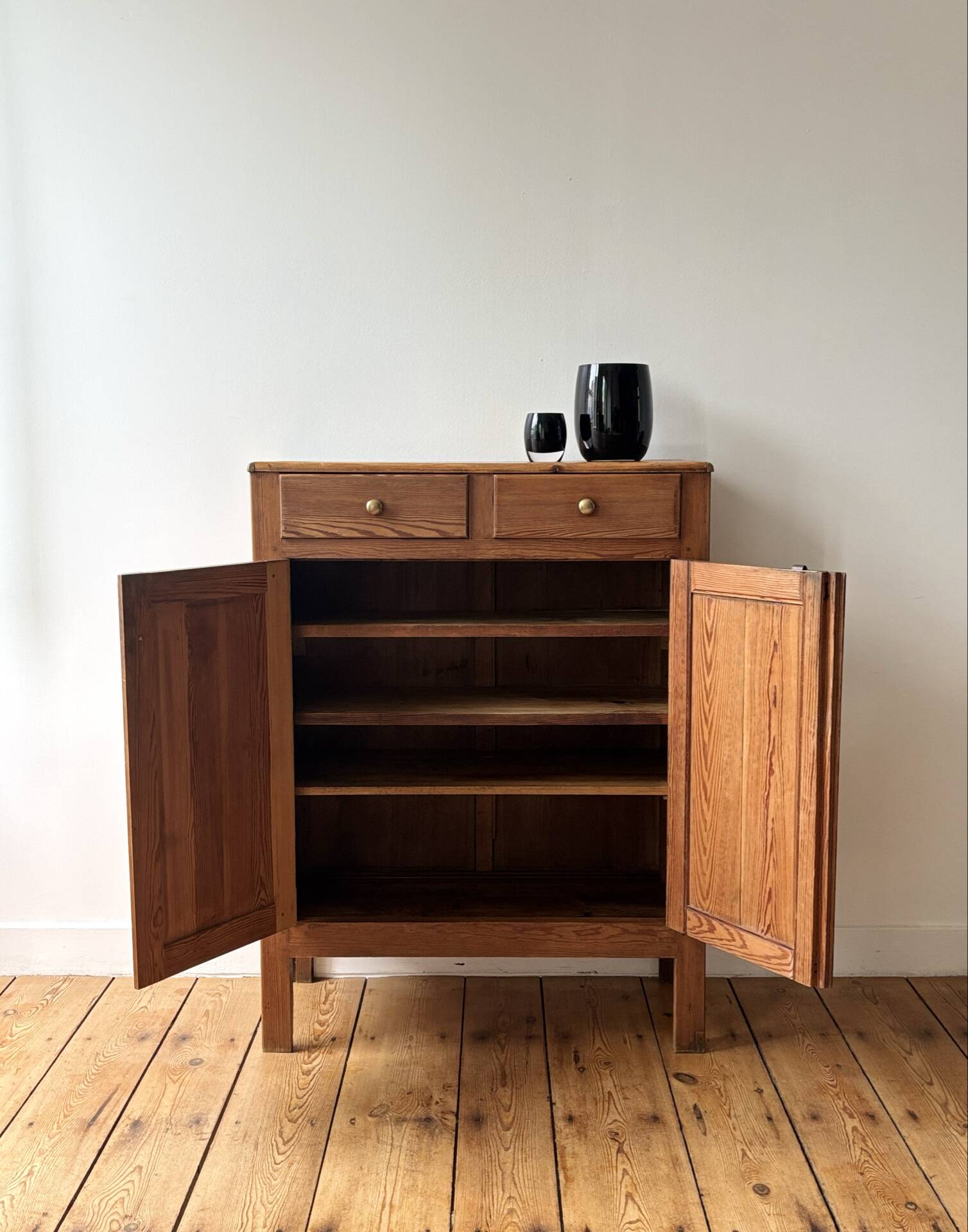 Massive pitch pine buffet