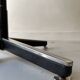 Velvet office chair with armrest by C. POLLOCK for Knoll