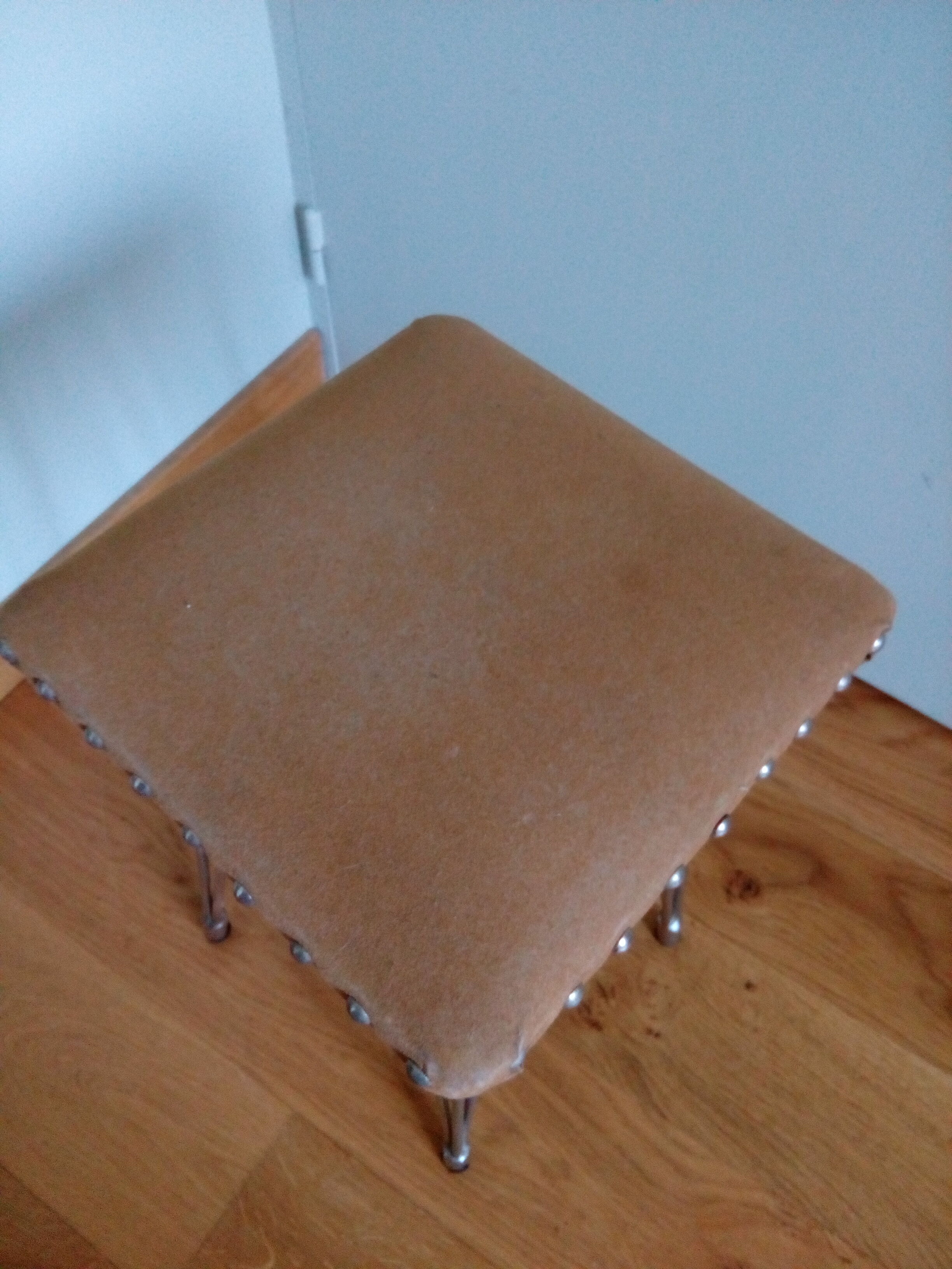 SIF foot stool Eiffel chrome metal