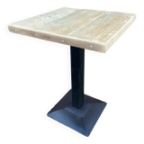 guéridon table fer métal jardin bistrot 70 s vintage