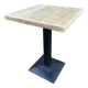pedestal table iron metal garden bistro 70s vintage