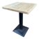 pedestal table iron metal garden bistro 70s vintage