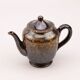 Coffee or tea service Sarreguemines Rockingham black and gold - 26 pieces