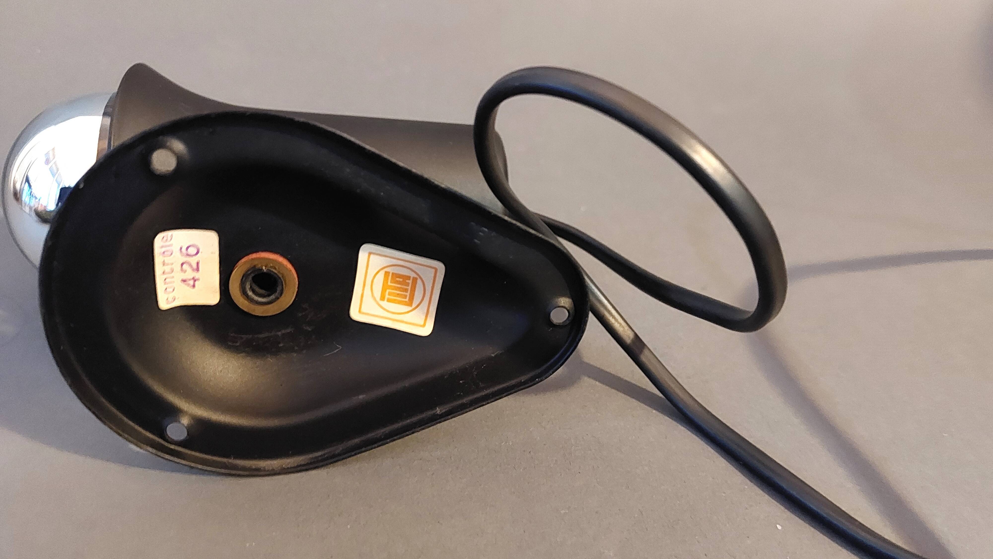 Vintage 1960 black Lita wall light.