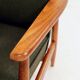 Mid Century Lounge Chair by M. Zieliński, Poland 1960, Olive Wool