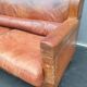 Vintage studded leather club sofa 50/60