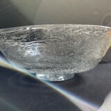 Large cut on bubbled crystal heel