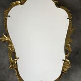 Miroir in bronze gilded style rocaille 68 x 42 cm