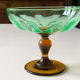 Footed glass bowl