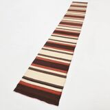 2x15 Rare Size Kilim Runner Rug, Turkish Kilim Runner, 64x457Cm