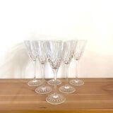 Large thomas webb water glasses - crystal - romeo model - vintage