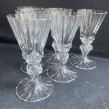 6 verres Daum service Florentin, fin XIXème