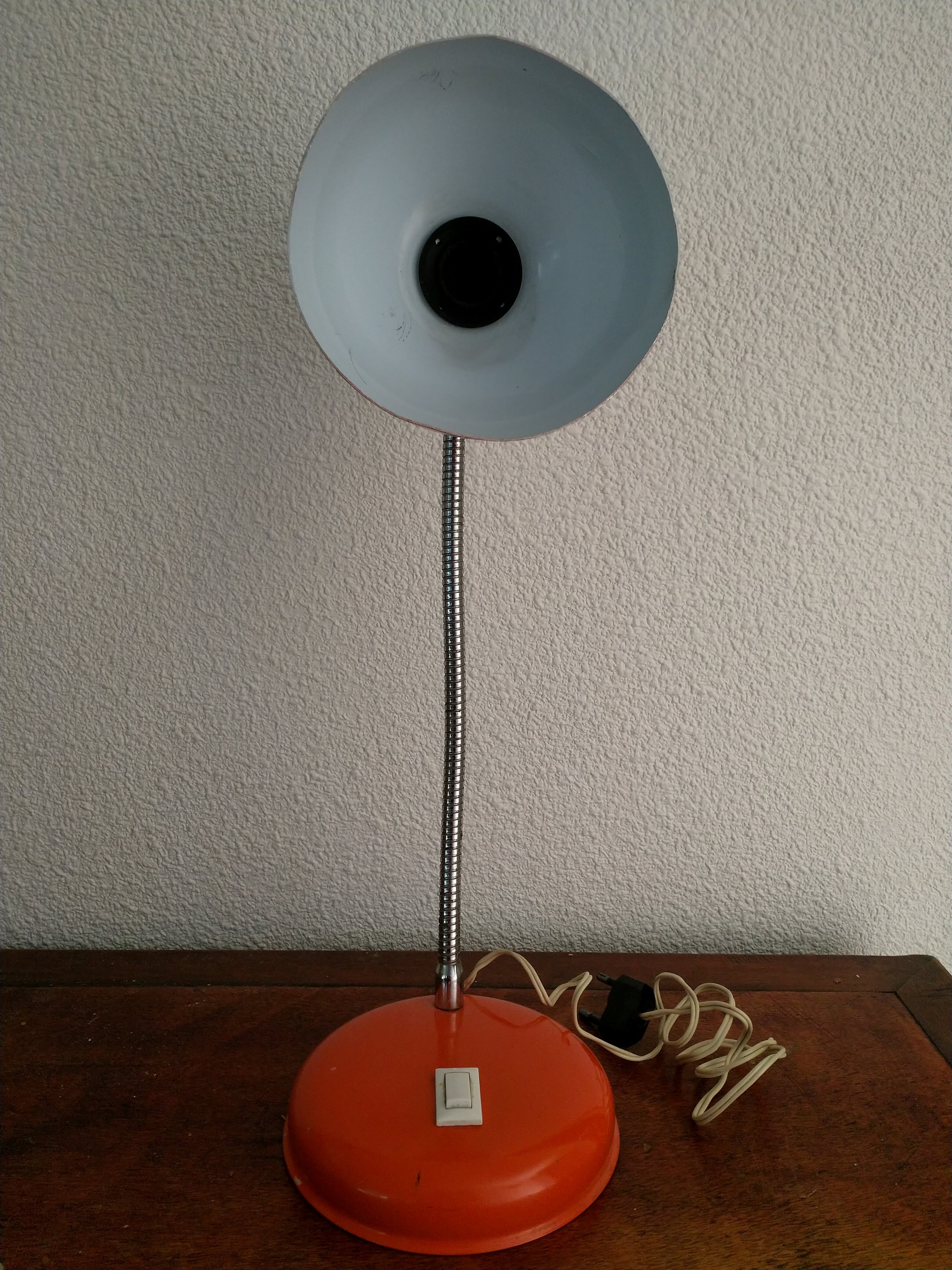 Lampe de bureau, vintage, rouge