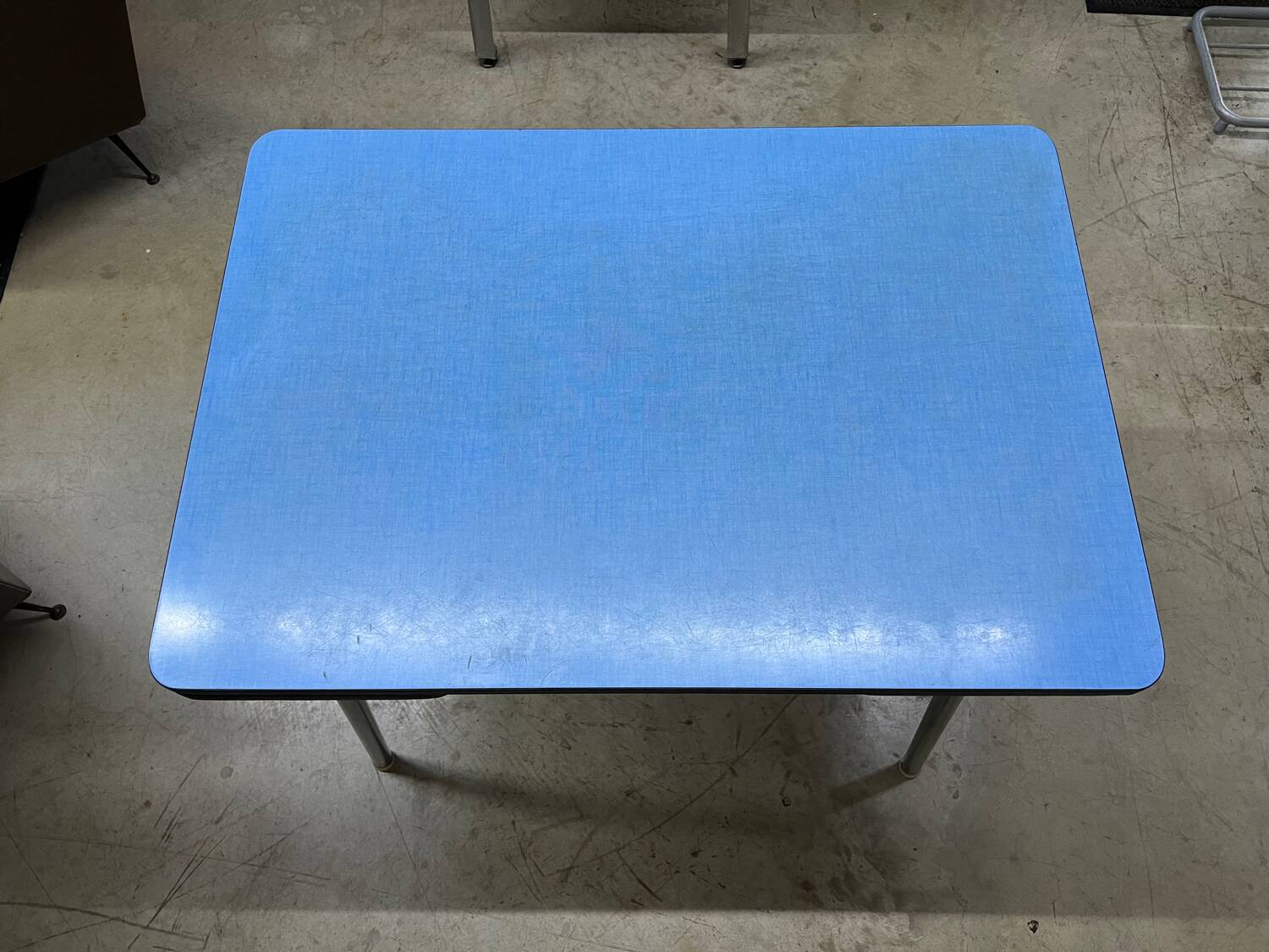 Vintage blue Formica table