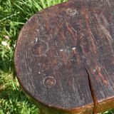Ancient tripod brutalist stool