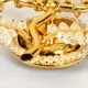 1970s brass crystal glass floral wall lamp by Ernst Palme unused condition
