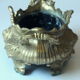 1900s Art Nouveau solid brass Jardinière with metal insert