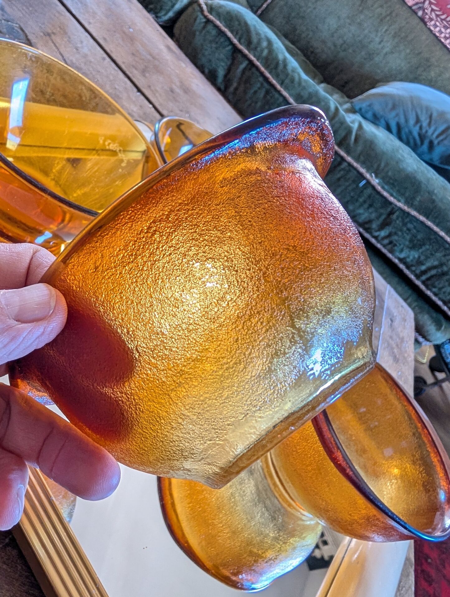 Mismatched amber quartet – 1970s