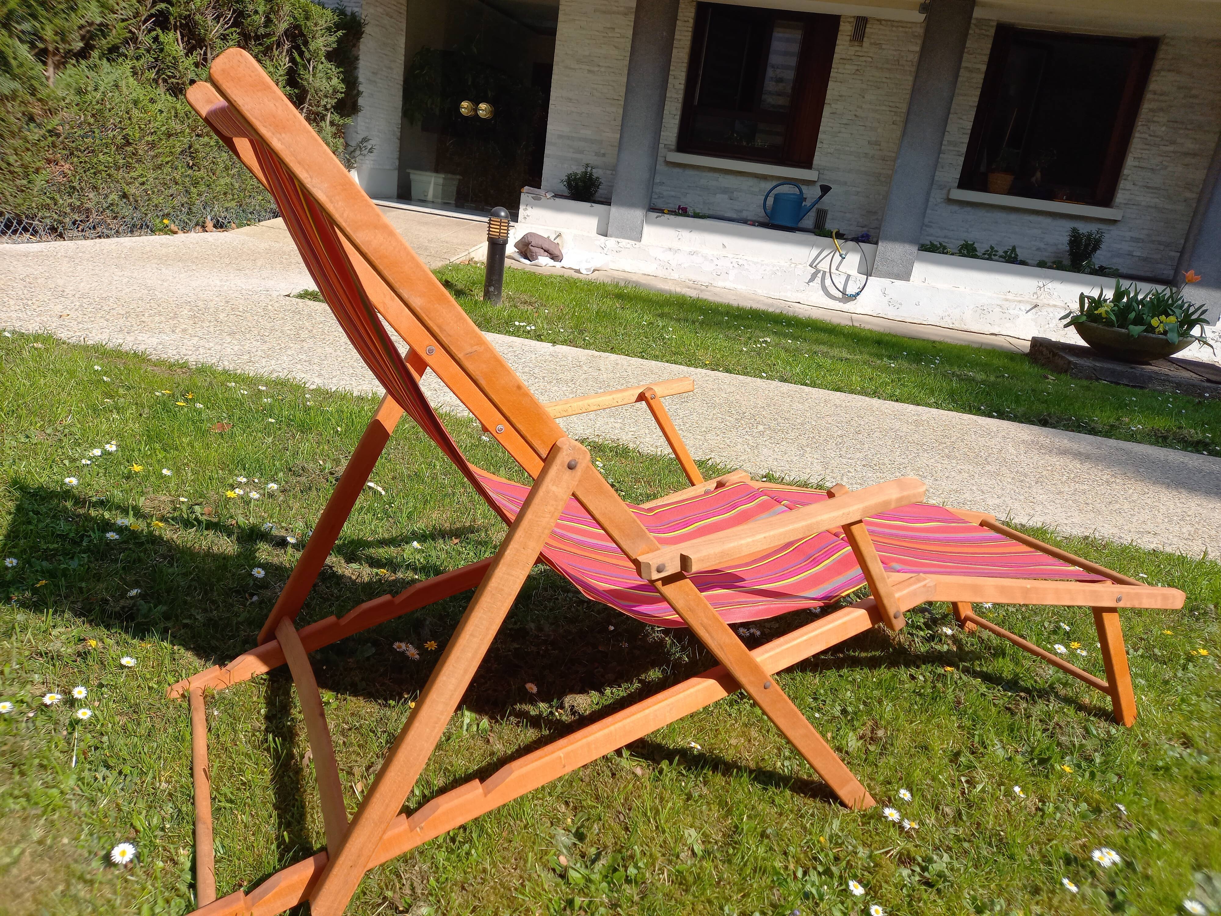 Restored deckchair