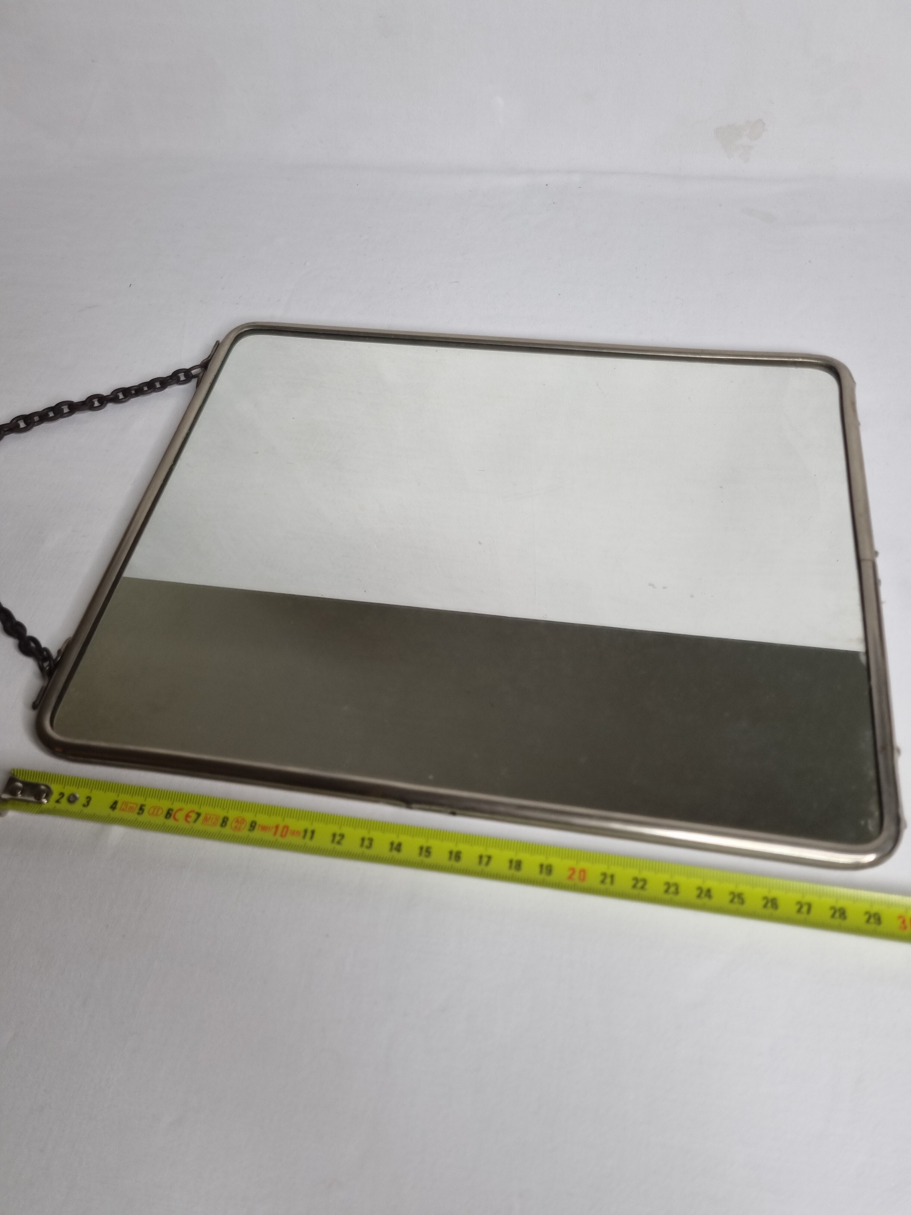 Miroir de barbier vintage à suspendre ou à poser 25x30cm