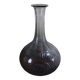 Glass carafe with round neck and fluted bellies