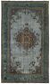 Overdyed Wool Vintage Handmade Carved Rug 169 cm x 288 cm