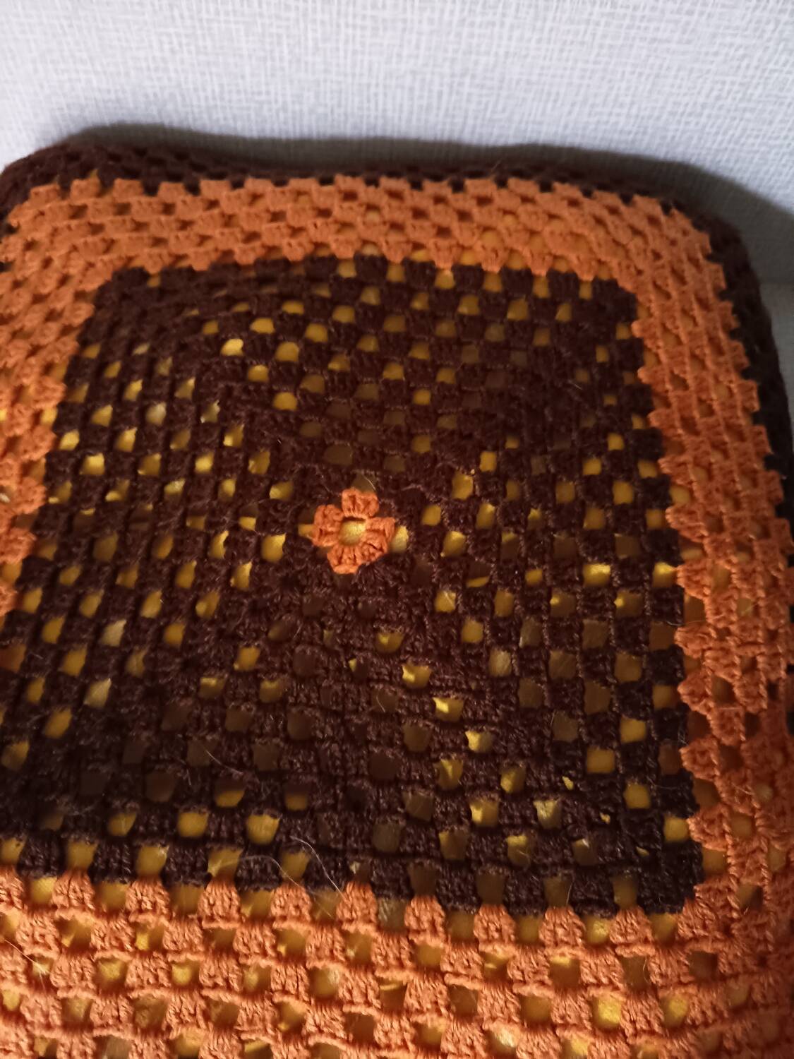 Granny Square Cushion