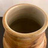 Vase en céramique émaillée tachiste, Poterie de la Colombe, 1970