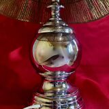 Diabolo lamp and lampshade from the 70s, vintage, Space-age