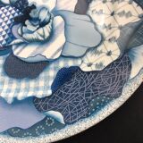 Assiette Présentation 31cm Taitu Milano Bluebianco 1987 Vintage