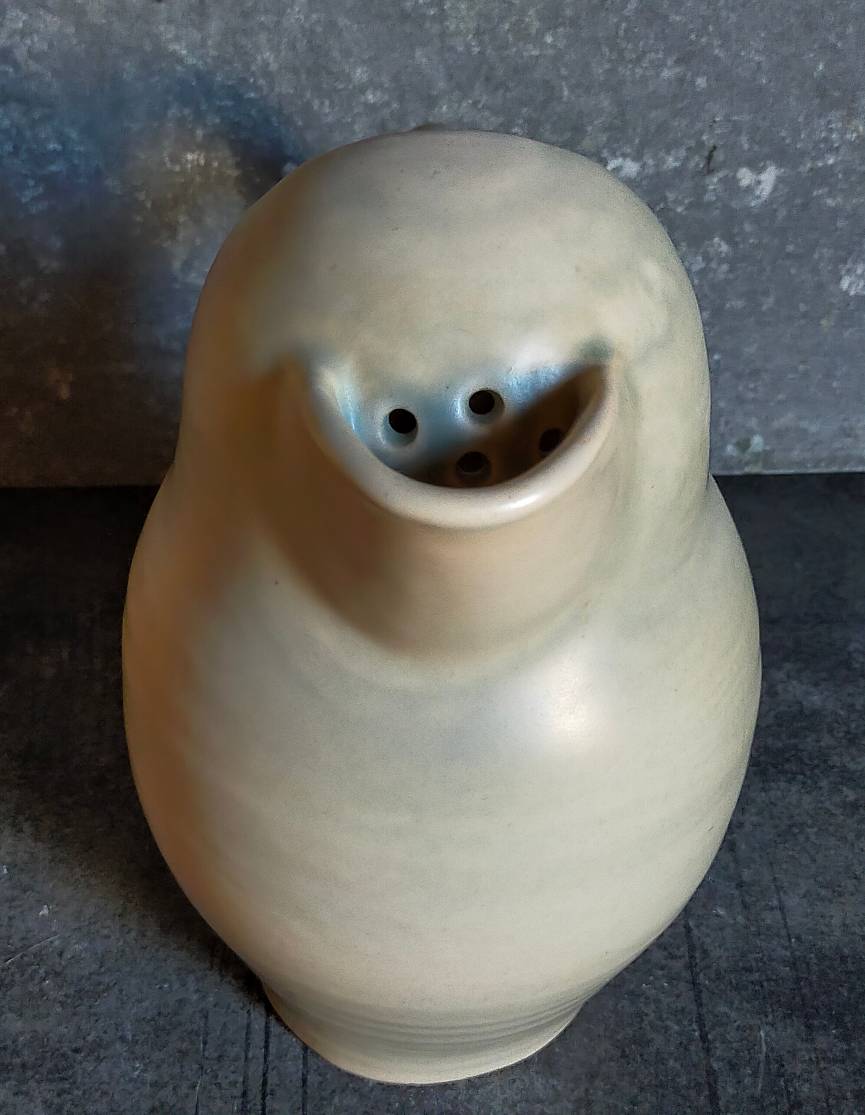 Ceramic potter's pitcher with matte enamel, 50s