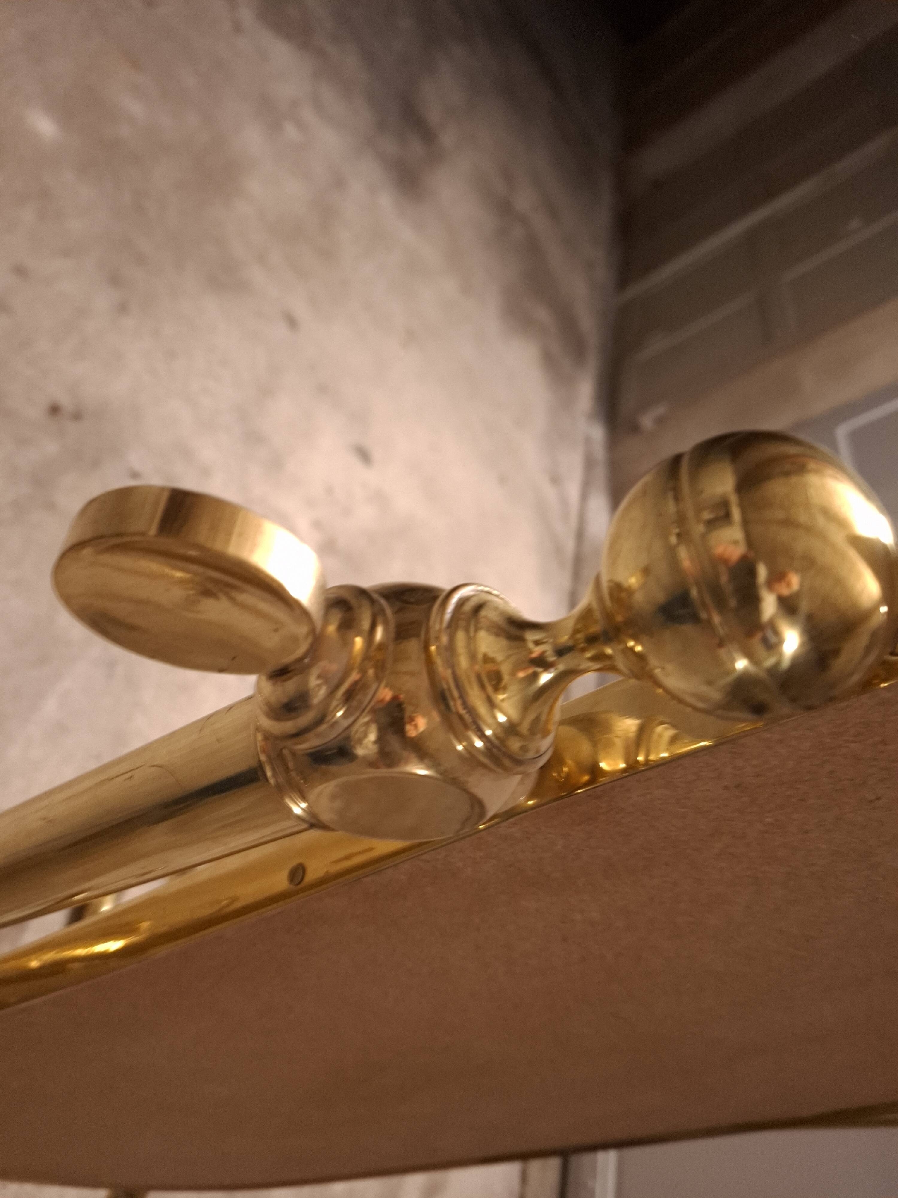 VINTAGE 70'S BRASS MIRROR
