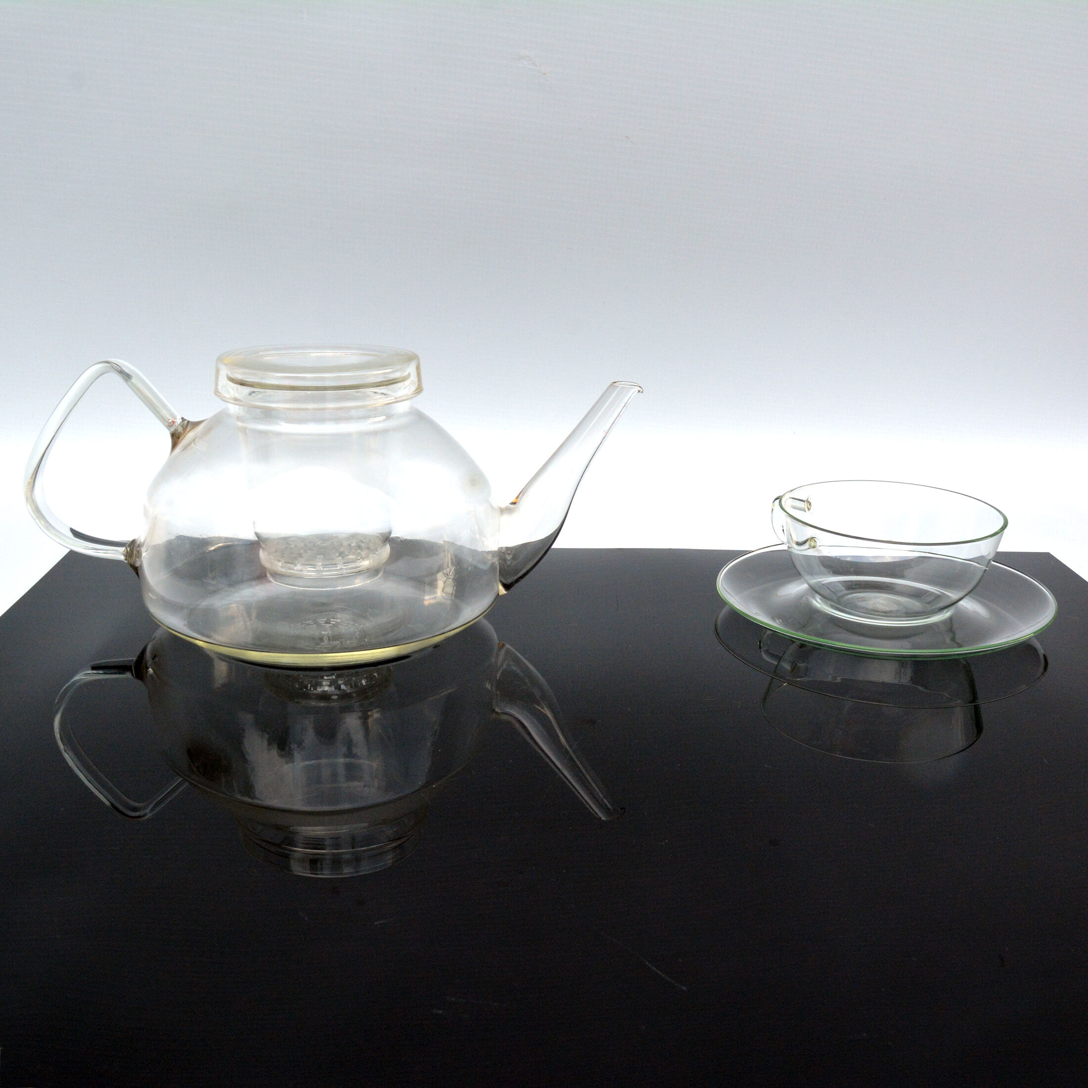 Coffee service by w. wagenfeld, jena glas, germany, 1970s