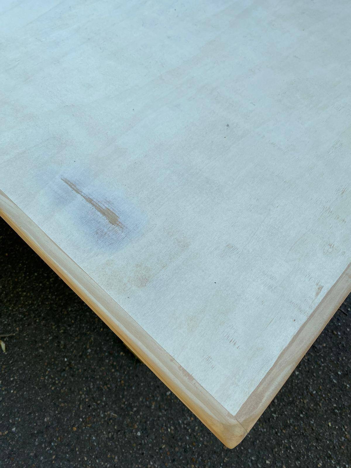 Renovated monastery farmhouse table in 20th century pine wood 180cm