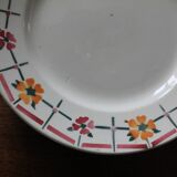 Set of 3 flat plates Céranord St Amand