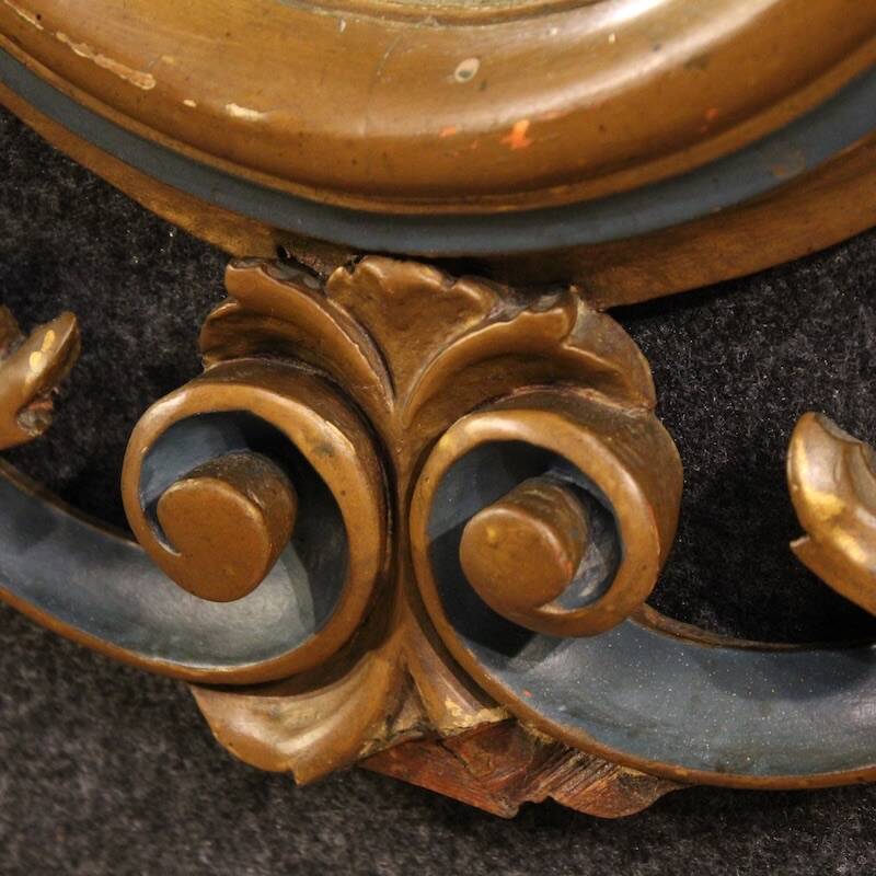20th century Italian lacquered and gilded Louis XV style mirror