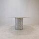 Italian carrara marble octagon garden or dining table, 1960s