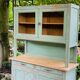 Parisian buffet patine celadon green and bluish grey