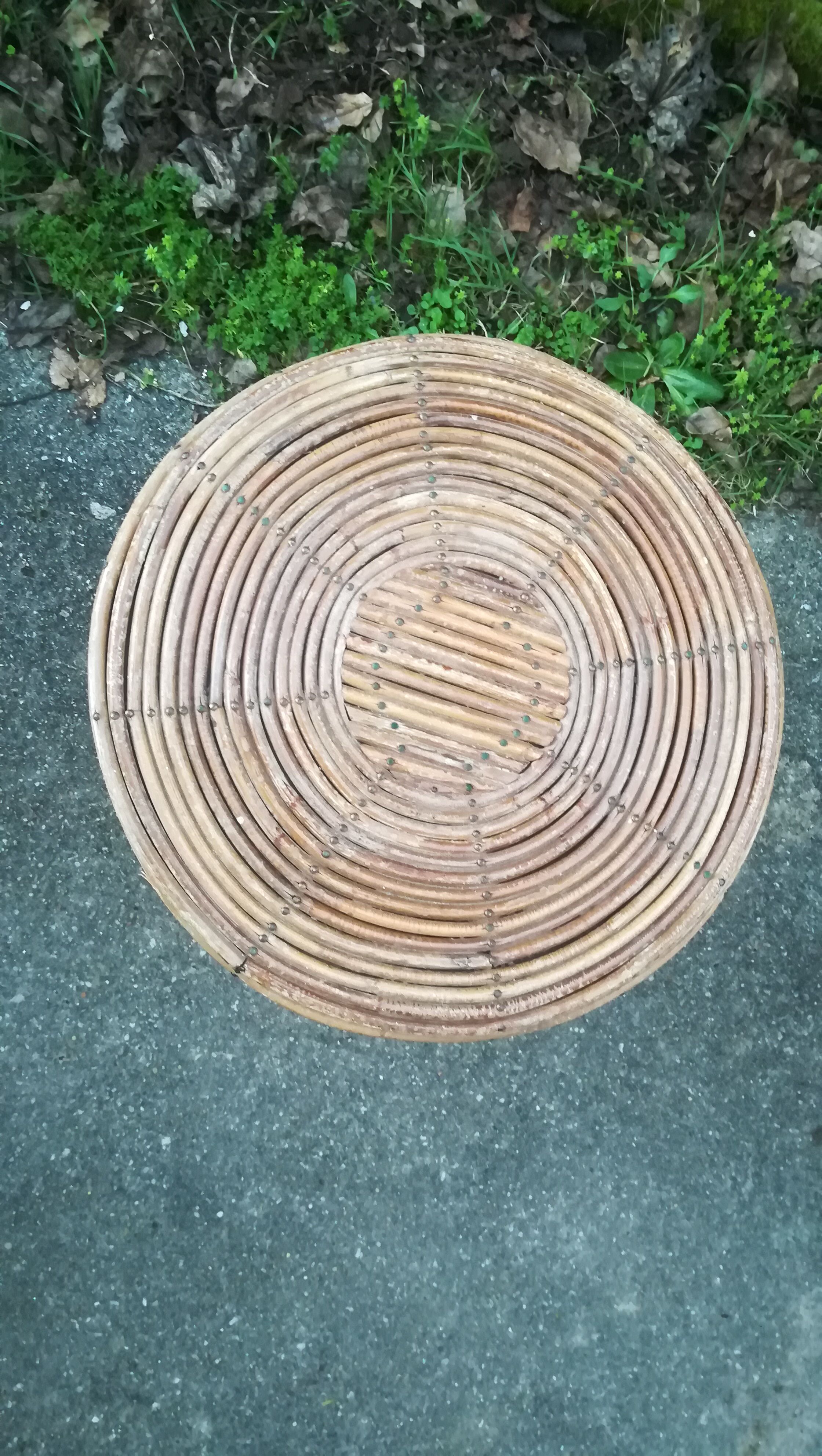 Rattan tabouret