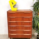 Vintage Danish design chest of drawers cabinet ‘double’